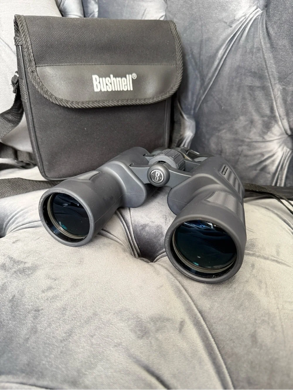 Bushnell 7x50 Binoculars in Charcoal Gray with Carry Case